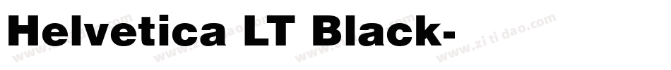 Helvetica LT Black字体转换